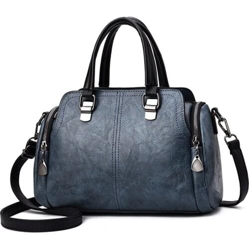 YK-Leik Vintage New Handbags For Women 2019 Female Brand Leather Handbag High Quality Small Bags Lady Shoulder Bags Casual