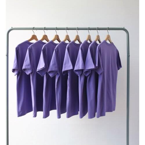 2021 Summer Cotton T Shirts O-Neck Loose Style Women Mens Short Sleeve Plus Size T Shirt 200G Tops For Couples Summer Tees