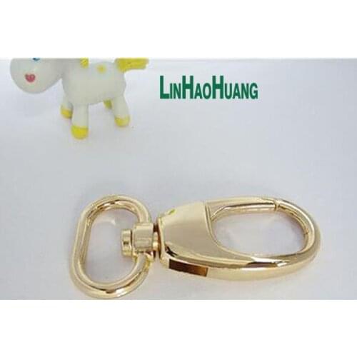 25pcs/lot 52mm Light gold Alloy Swivel Clasps Snap Key Hooks DIY Key Chain Ring Free Shipping 2017073002