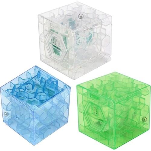 TOYZHIJIA 3D Mini Speed Cube Maze Magic Cube Puzzle Puzzle Game Learning Toys Labyrinth Rolling Ball Toys For Chilren Adult 1Pc