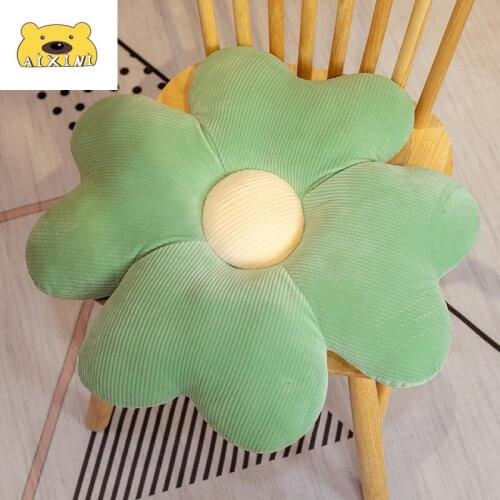 AIXINI Four Leaf Clover Pillow Lucky Flower Plush Pillow Sun Flower Cushion Sunflower Pillow Kawaii Stuff Home Bedroom Car Decor