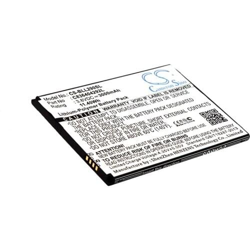 CS 3000mAh / 11.40Wh battery for BLU L290U, Life 8 XL C836404292L