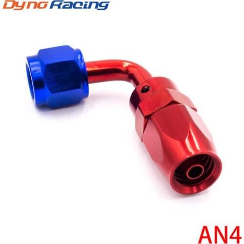 AN4 Fitting AN04 Aluminum Fittings 90 Degree Oil/Fuel/Swivel hose fittings(Swivel Hose End Fitting) YC100351-90RD