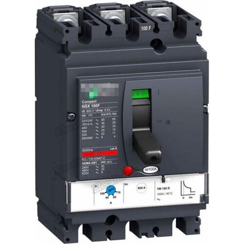 Circuit Breaker Compact NSX100F TM40D - 3P 3D LV429634 100A 690V AC