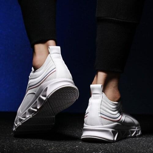 White casuales sport causal fashion para Breathable Sneakers knitting sapatos sapato sneakers comfortable leisure Casual casual