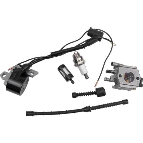Chainsaws Carburetor Ignition Coil Fuel Line Oil Hose Spark Plug Fit For STIHL Chain Saw 038 MS380 MS381 038 AV SUPER MAGNUM