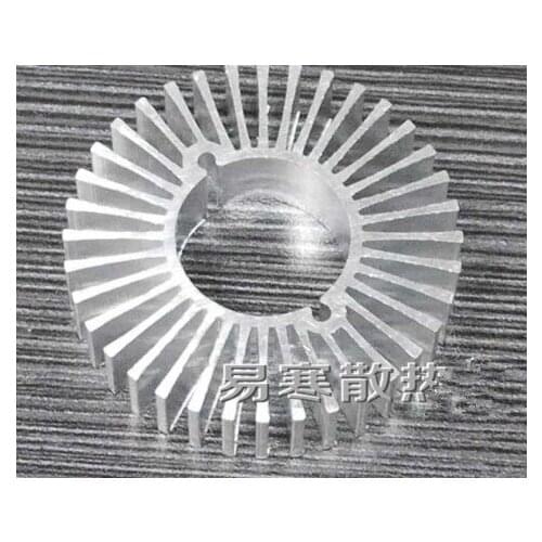 Free Ship 10PCS High quality LED lamp bead sunflower radiator 50*22*12MM round aluminum radiator aluminous profile customized