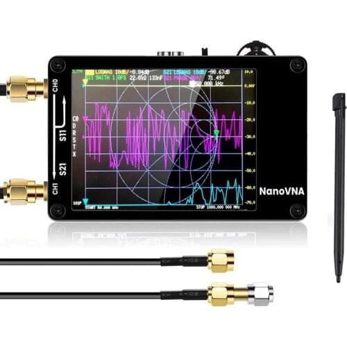 Used For Nanovna Vector Network Analyzer Press Screen Hf Vhf Uhf 50Khz-900Mhz Antenna Analyzer Rechargeable Rf Demo Kit