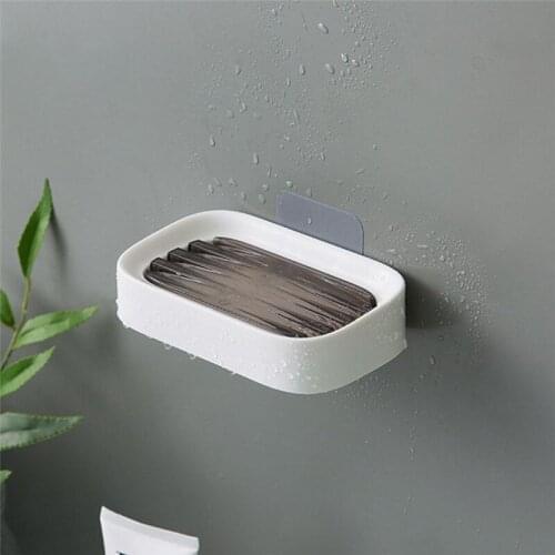 Bathroom Shower Soap Box Dish Storage Plate Tray Holder Case Soap Holder Bathroom Tray Accessories Box Shelf Wall Dishes