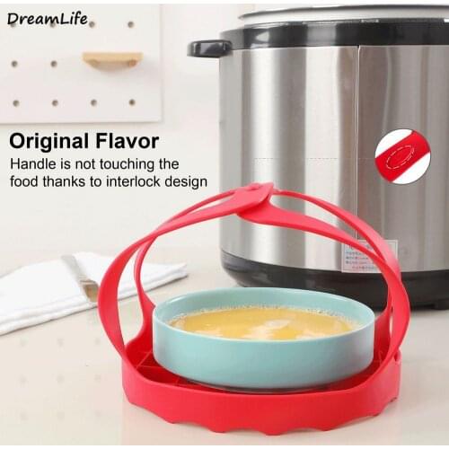 Pressure Cooker Spreader Silicone Kitchenware Lifter Accessories Kitchen Non-slip Heat Insulation Heat Dissipation Egg Boiler