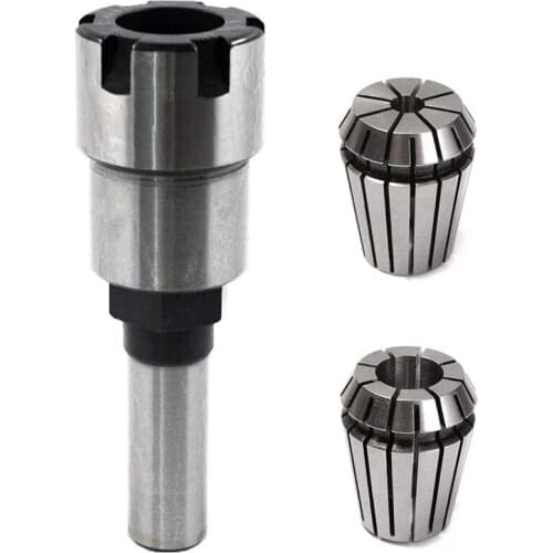 Best 1/2 Inch Shank Router Collet Extension Chuck Converter Adapter, Router Bit Convert 1/2-Inch & 1/4-Inch Shank Bits