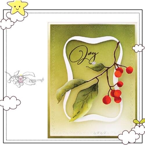 Mmao Crafts Metal Steel Cutting Dies new Branch leaves decoration Stencil For DIY Scrapbooking Paper/photo Cards Embossing Dies