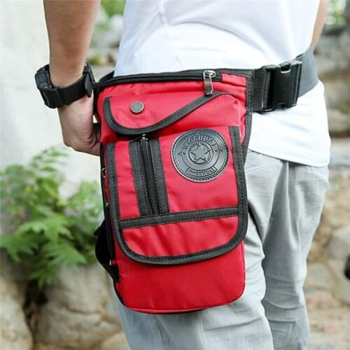 Fashion Motorcycle Drop Leg Bag Hip Bum Fanny Pack Waterproof Motorcycle Bag Outdoor Casual Waist Bag