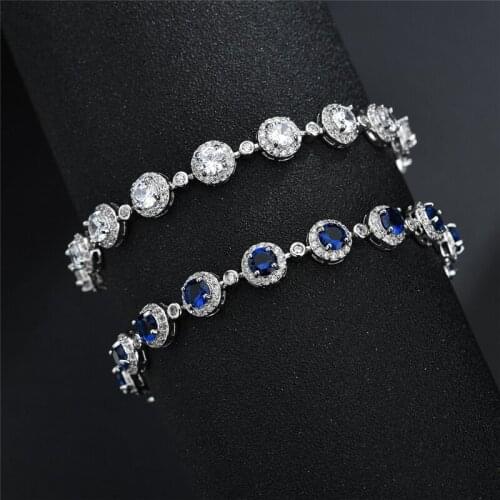 Copper Alloy DIY Set AAA Zircon 18CM Luxury Bracelets For Women European American Gorgeous Dinner Gift Jewelry For Women