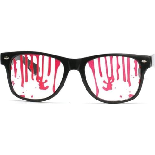 Halloween Party Glasses Halloween Fun Photo Props Bloodstained Glasses