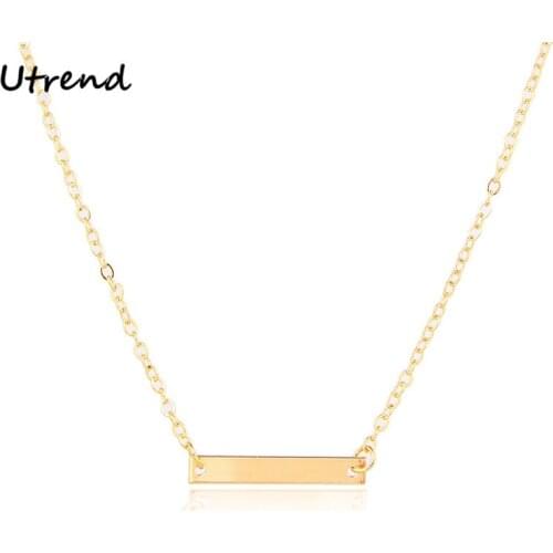 Vintage Jewelry Bar Choker Necklace For Women Necklaces Pendants Geometric Long Chain Necklace Wedding Gift Collares