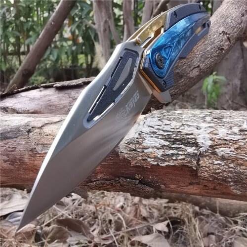 Folding Pocket Knife Multi-function Portable Cutter Tools Knives Good for Hunting Camping Survival Outdoor and Everyday Carry