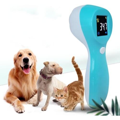 Pet Dog LCD Display Thermometer Infrared Non-contact Thermometer Veterinary Temperature Test Handheld Portable Protect Dog New