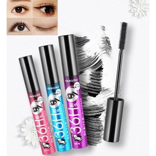 YANQINA Waterproof Mascara 36H Fiber Long Curling Eyelash Mascara Extension