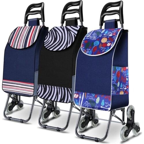 25L Lightweight folding shopping carts Sturdy hand carts trolleys Shopping Bag Waterproof 6 wheels climb stairs Easily