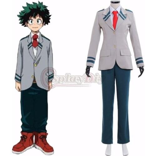 Anime Boku no Hero Academia IZUKU MIDDRIYA Cosplay Costume Adult School Uniform Suit L0516