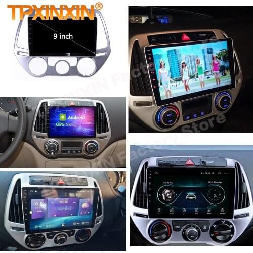 2 Din Carplay Android Radio Receiver Multimedia Stereo For Hyundai I20 2008 2009 2010 2011 2012 2013 2014 Auto Video Head Unit