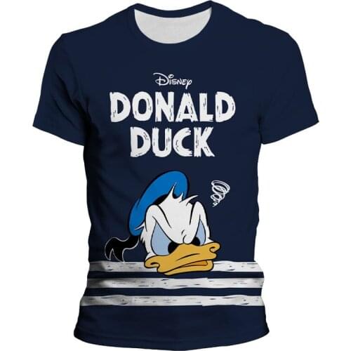 Don Donald Fauntleroy Duck Daisy Duck Anime t-shirt Child 3D Print Summer Casual Men t shirt Harajuku Women Short sleeve shirt