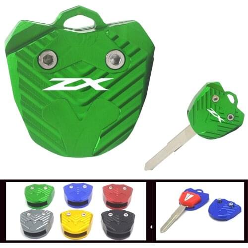 For KAWASAKI ZX6R ZX636 ZX9R ZX10R ZX12R ZX14R (Key Without chip) NEW Motorcycle CNC Key Case Cover Shell