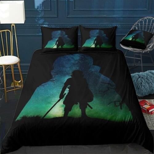 Amazing itachi prints Quilt Cover Pillowcase 3Piece Comforter Bedding Set With Pillow Case Single Double Duvet Cover Home Decora