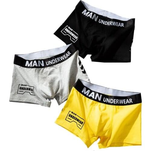 Men Boxer Shorts Underwear For Man Letter Mens Boxers Cotton Quality Panties Boy Sexy Breathable Fashion Souvetement Homme