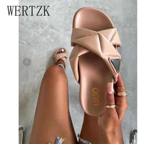 New style slippers home womens shoes casual womens slippers flip-flops womens sandals summer thick-soled large-size flat