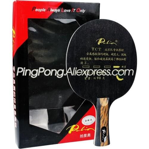 Palio TCT Table Tennis Blade (9 Ply Carbon & Titanium) PALIO Racket Ping Pong Bat Paddle
