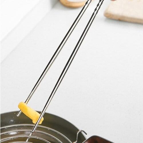 Creative 1 Pair Long 38.8cm Korean Stainless Steel Chopsticks Food Sticks Portable Reusable Chopstick Sushi Hashi