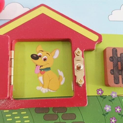 Montessori Sensory Board - Toddlers Develops Life Basic Skills Learning Toy