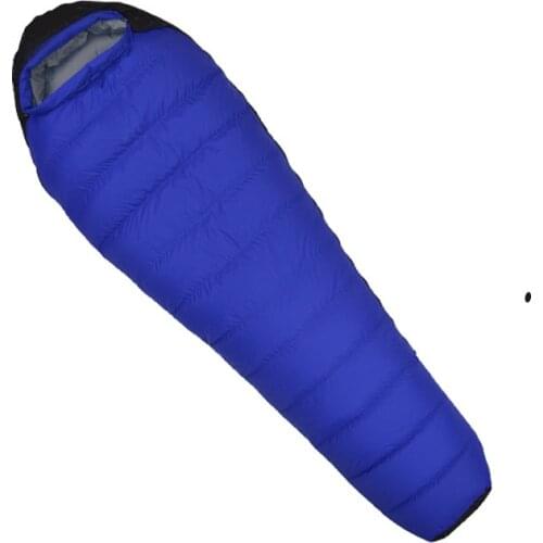 Adult 2500G Filling White Duck Down Ultra Light Outdoor Sleeping Bag Camping Trip Portable In Cold Weather Can Spliced Together