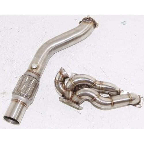 SS Turbo Manifold Header w/3" Downpipe for 92-96 BM*W E36 M42 318i 318is 318ti