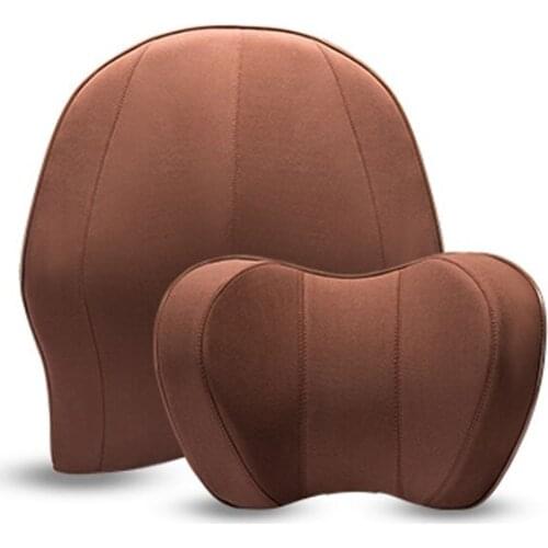 Car neck pillow back cushion memory foam head pillow cushion waist neck support