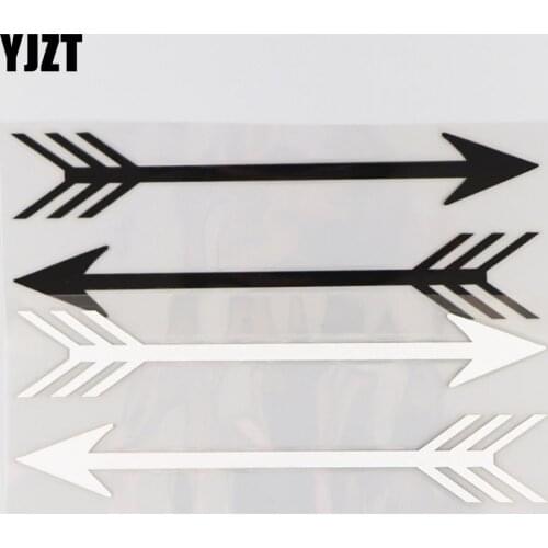 YJZT 18CM*6.5CM Weapon Arrow Decoration Creative Car Sticker Pattern Vinyl Decal 1A-0445