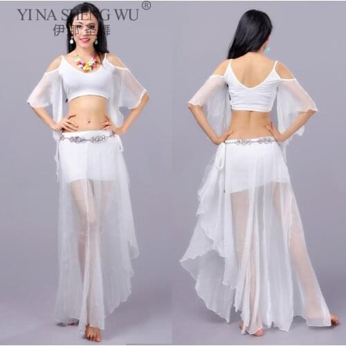 Belly Dance Set Tops Sexy Skirt Practice Clothes Suit Female Oriental Adult Belly Dance Professional Performance Clothing Set