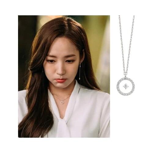 11styles necklace earrings Park Min Young YOO IN NA TV Why did Secretary King Drama Korean fashion jewelry Day Gift