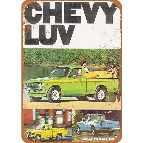 8 x 12 Metal Sign - 1977 Chevy Luv Trucks Coffee House or Home Reproduction