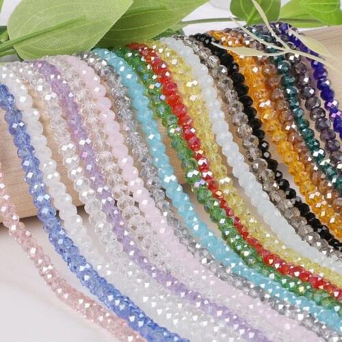 10pcs/lot 6mm Shinying Multi Color Austrian Crystal Round Faceted Glass Beads Loose Spacer Beads For Jewelry Making DIY Bracelet