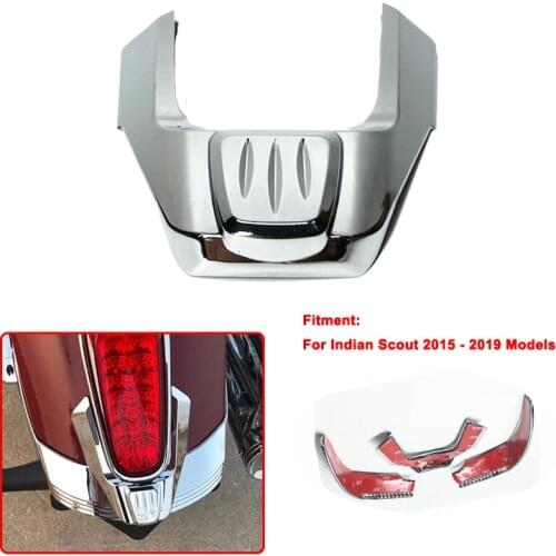 Decorate Sticker Fender fits For Indian Scout Models 2015-2020 Motorcycle Chrome Rear Fender Tip Accessories Decorate Sticker