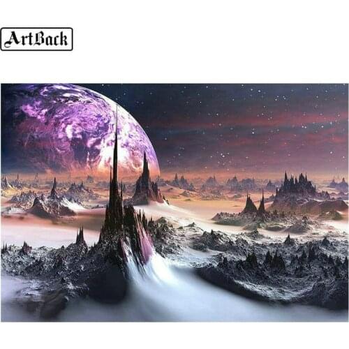 ArtBack 5d diy diamond painting planet landscape full square drill mosaic new arrival diamond embroidery handicraft decoration