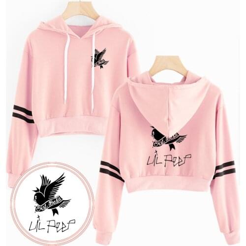 Trendy Popular Arrival Lil Peep navel hoodies music Comfortable Casual Fashion Design Hip Hop short hoodie Lil Peep Sweatshirts