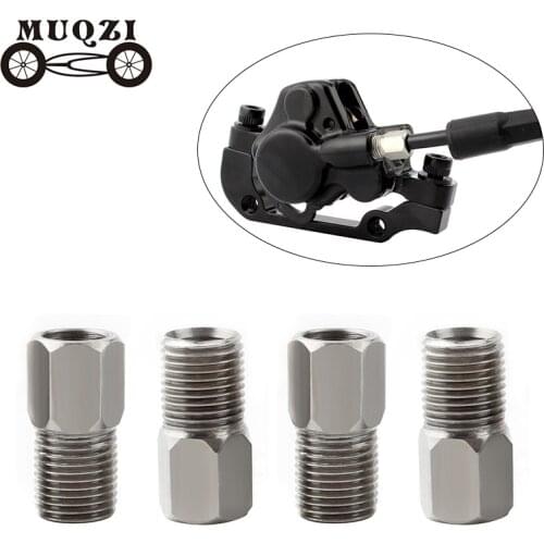 MUQZI 5Pcs Bicycle Brake Housing Screw Hydraulic Disc Brake Oil Tube Pipe Bolt Bike M8 Stainless Steel Hose Connection Screw