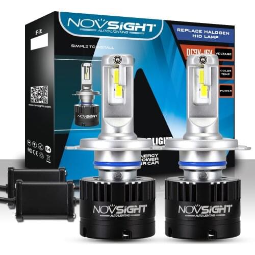 Novsight 80W 14400LM LED Light Bulbs for Cars H1 H4 H7 H11 LED 9005/HB3 9006/HB4 2pcs LED Headlight 5500K Auto Car Headlamp Kit