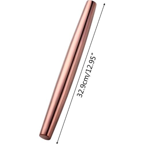 Stainless Steel Rolling Pin for Baker Cookie Pastry Dough Noodles Kitchen Roller 37MF