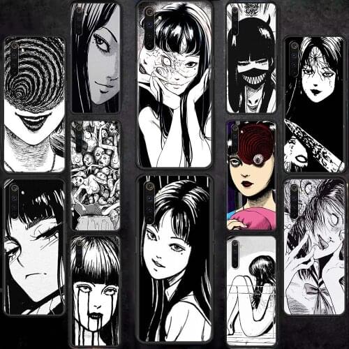 Horror Comic Junji Ito Tomie Tees Case Oppo Realme 6 7 C21 C3 XT 8 7i 5 Pro A53 A52 A9 2020 A94 A74 5G Capa Shell Phone Coque