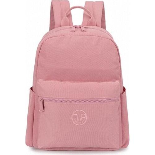 Women Backpack 2020 Nylon Travel Shoulder Bag Soft School Bag For Teenage Girls Solid Color Waterproof Pack Purse